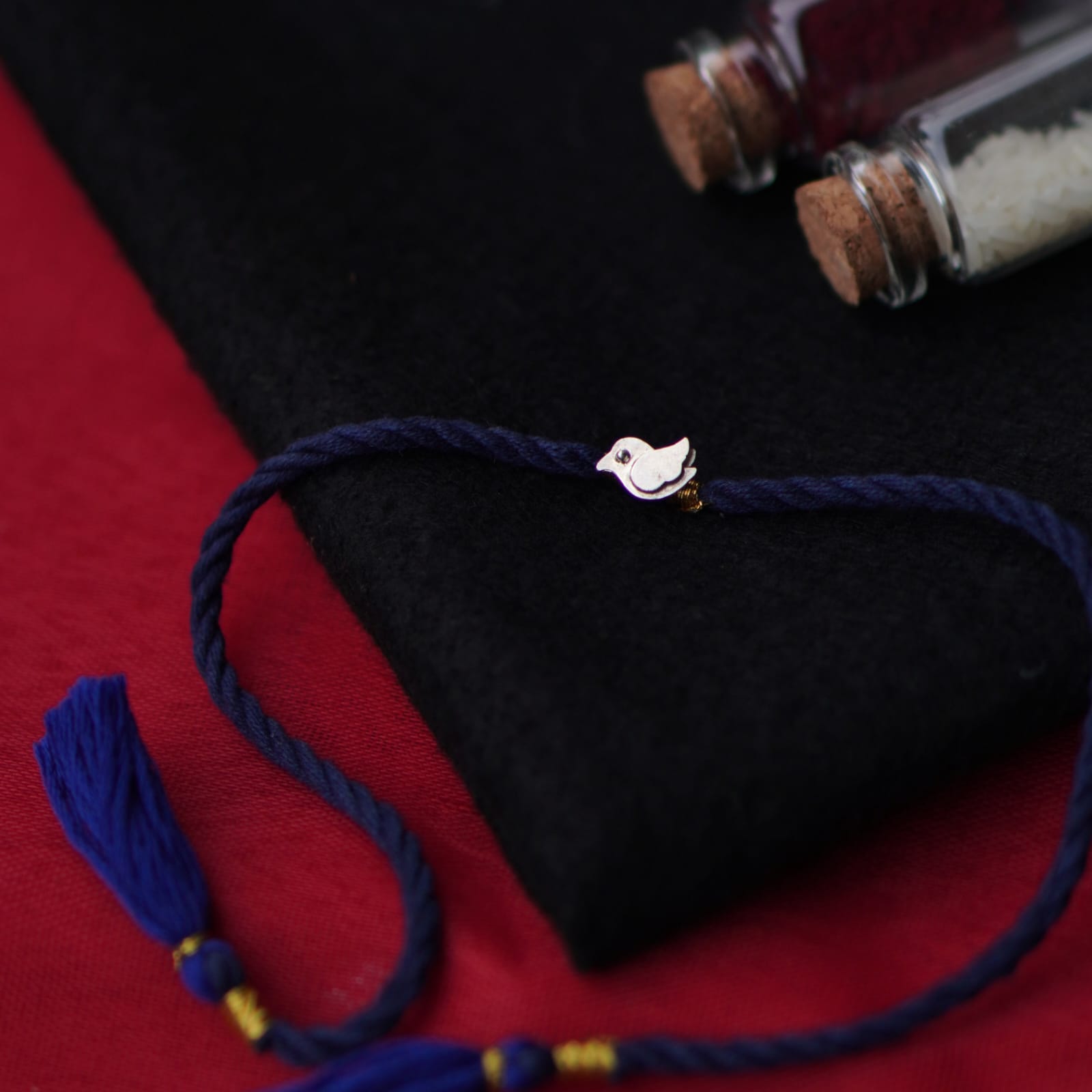 Chidiya Silver Rakhi - Quirksmith