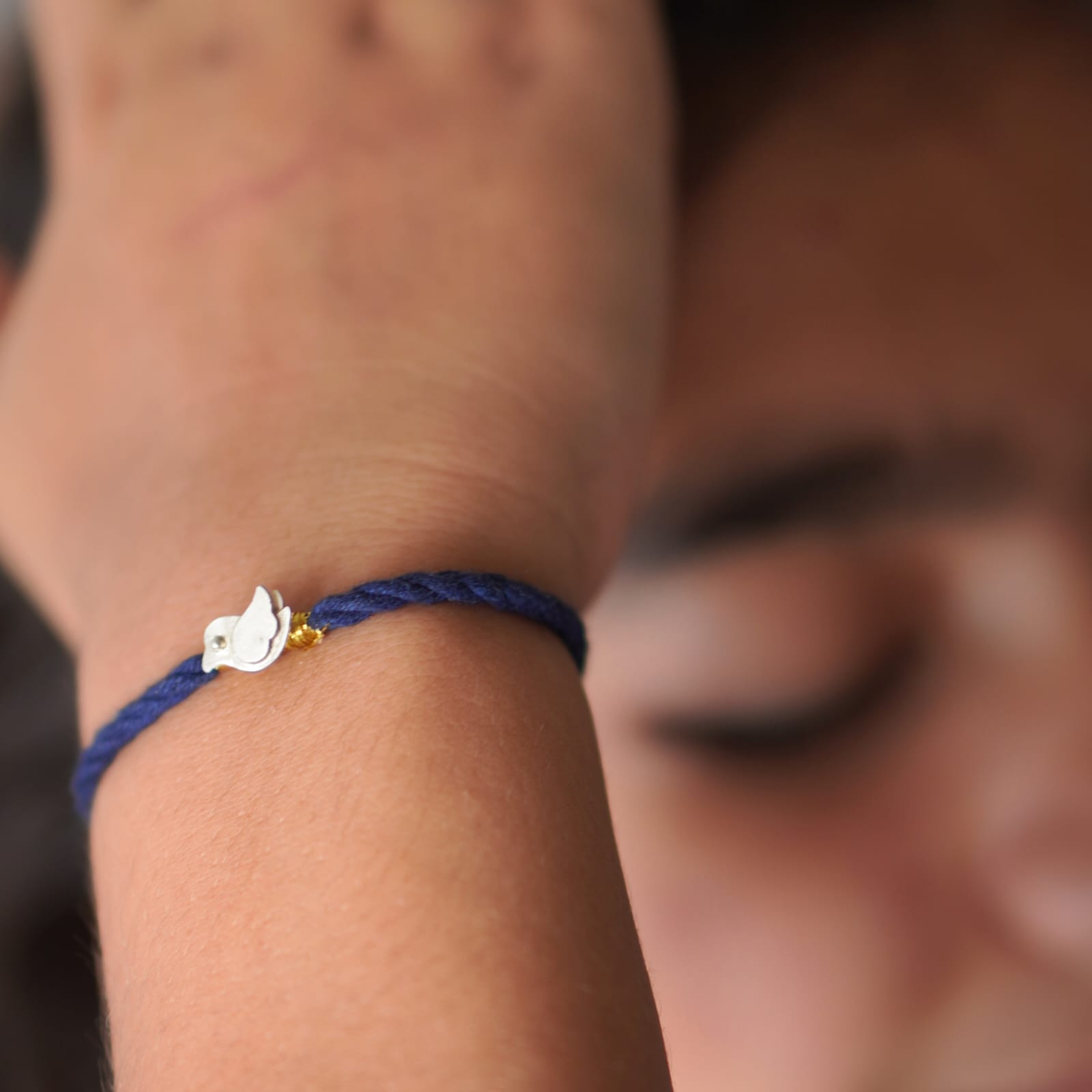 Chidiya Silver Rakhi - Quirksmith