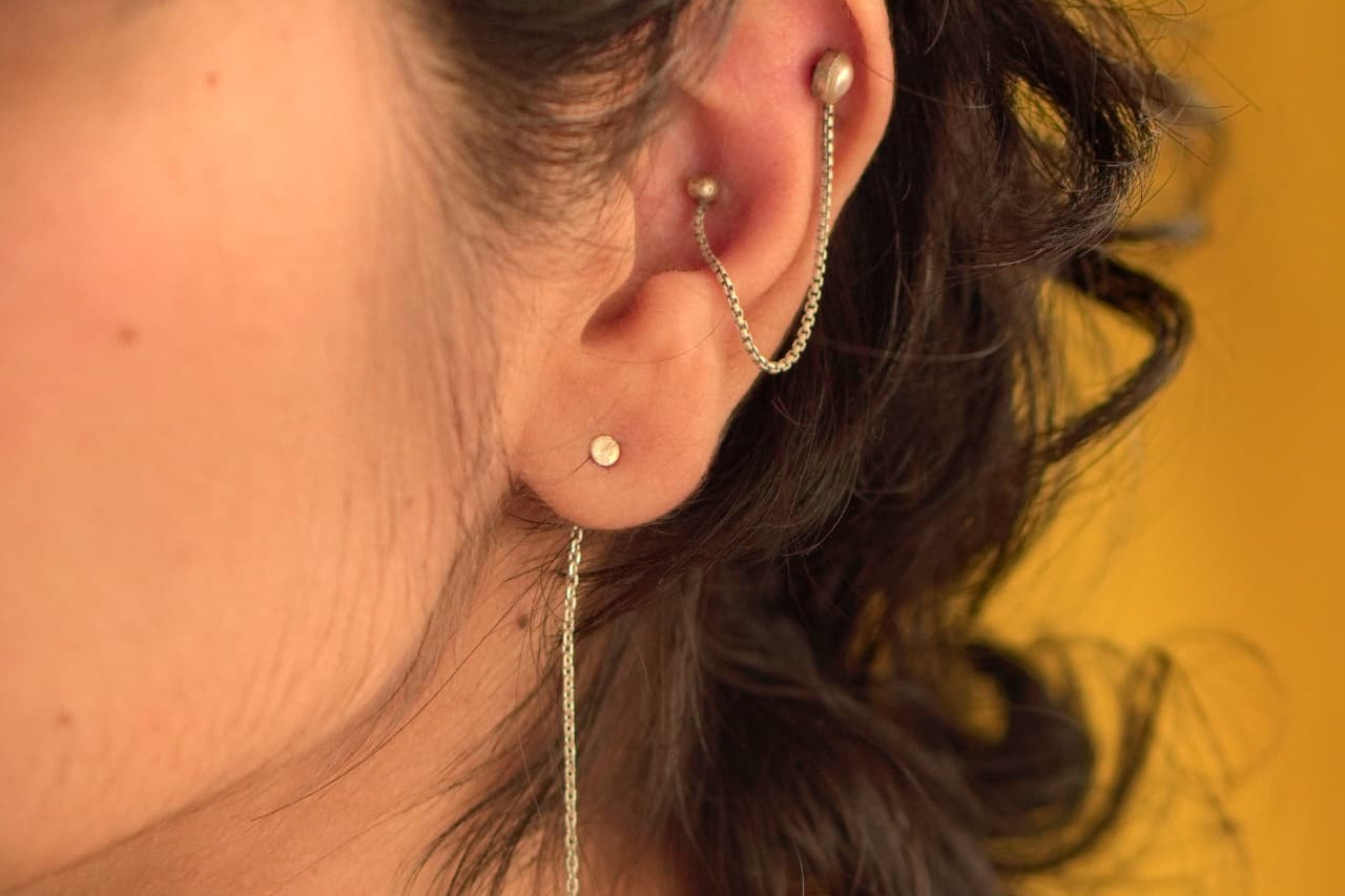 Connecting Dots (For Double Piercing) - Single Piece - Quirksmith