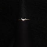 Crescent Moon Ring-S/M - Quirksmith