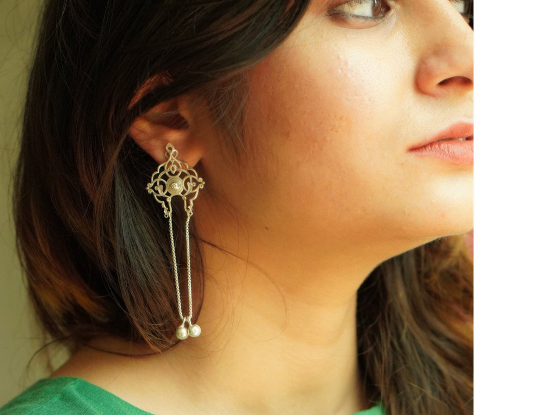 Dhwer Jaali Earrings - Quirksmith