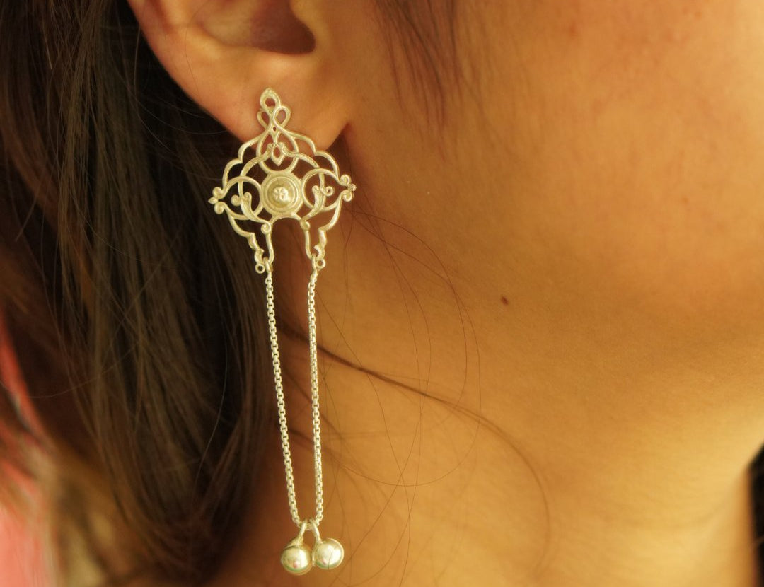 Dhwer Jaali Earrings - Quirksmith