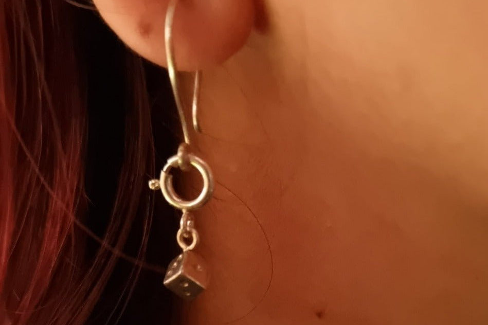 Dice Charm - Charm With Earring - Quirksmith