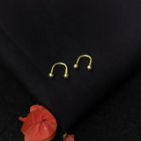 Dot Hug Earrings (Gold Plated) - Dot Hug Earrings (Gold Plated) - Single Piece - Quirksmith