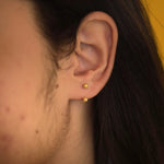 Dot Hug Earrings (Gold Plated) - Dot Hug Earrings (Gold Plated) - Single Piece - Quirksmith