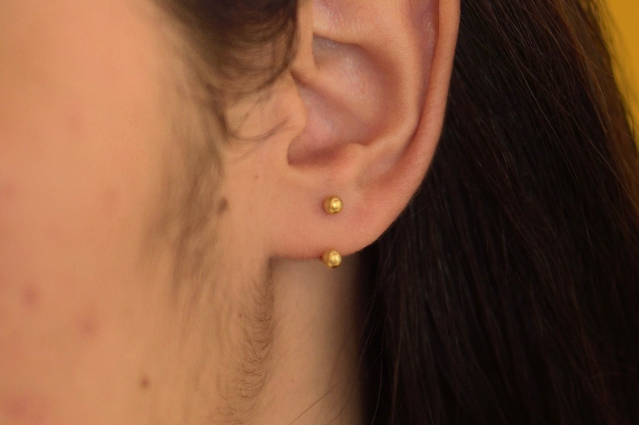Dot Hug Earrings (Gold Plated) - Dot Hug Earrings (Gold Plated) - Single Piece - Quirksmith
