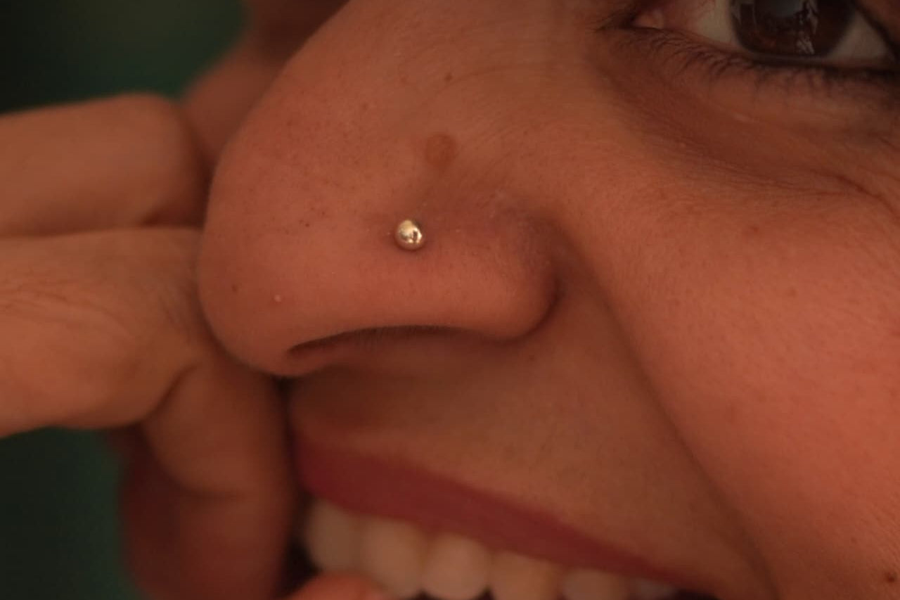 Dot Nosepin Stud - Wire - Quirksmith