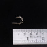 Double Hoop Nosepin Stud - Screw - Quirksmith