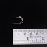 Double Hoop Nosepin Stud - Screw - Quirksmith