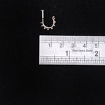 Double Hoop Nosepin Stud - Screw - Quirksmith
