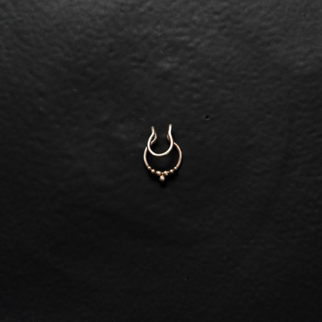 Droplets Septum Ring(Clipon) - Quirksmith