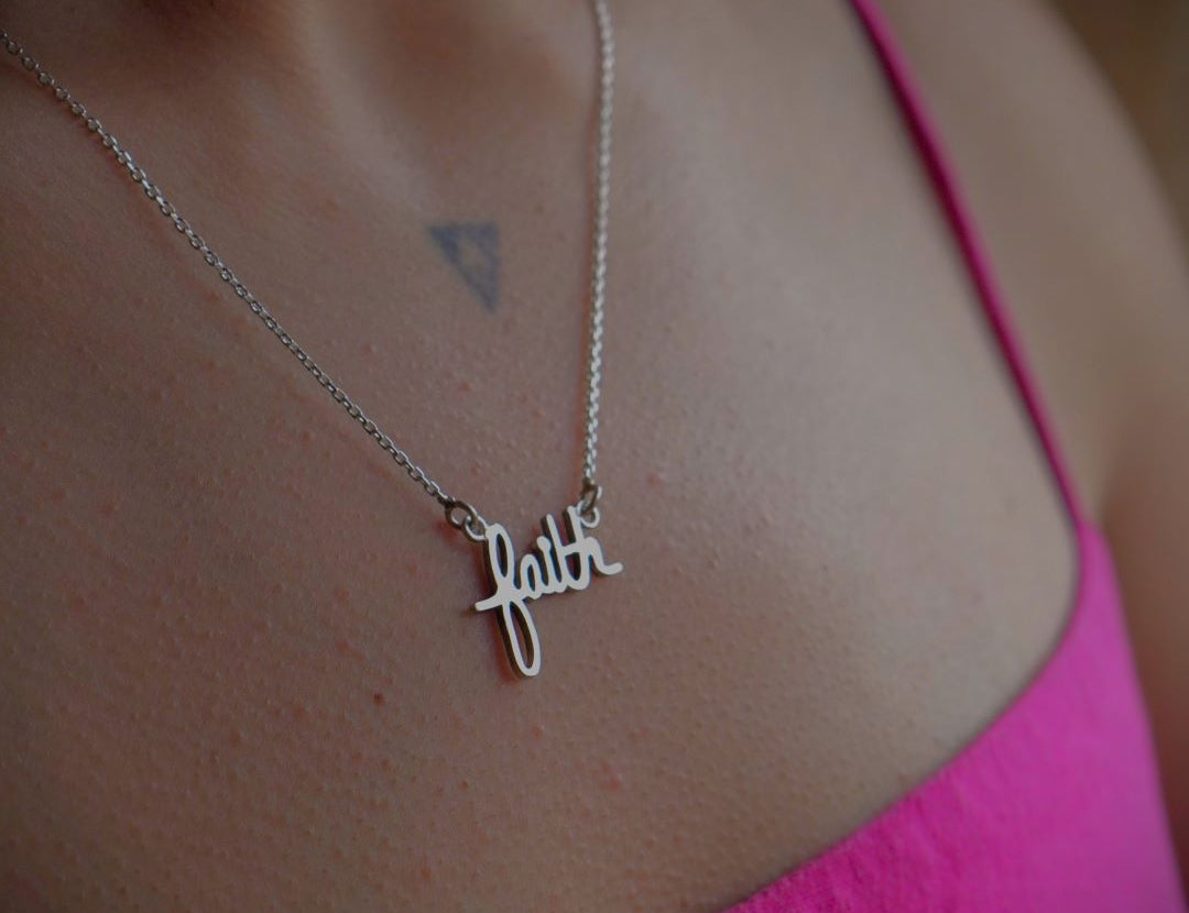 Faith Necklace (Silver) - Quirksmith