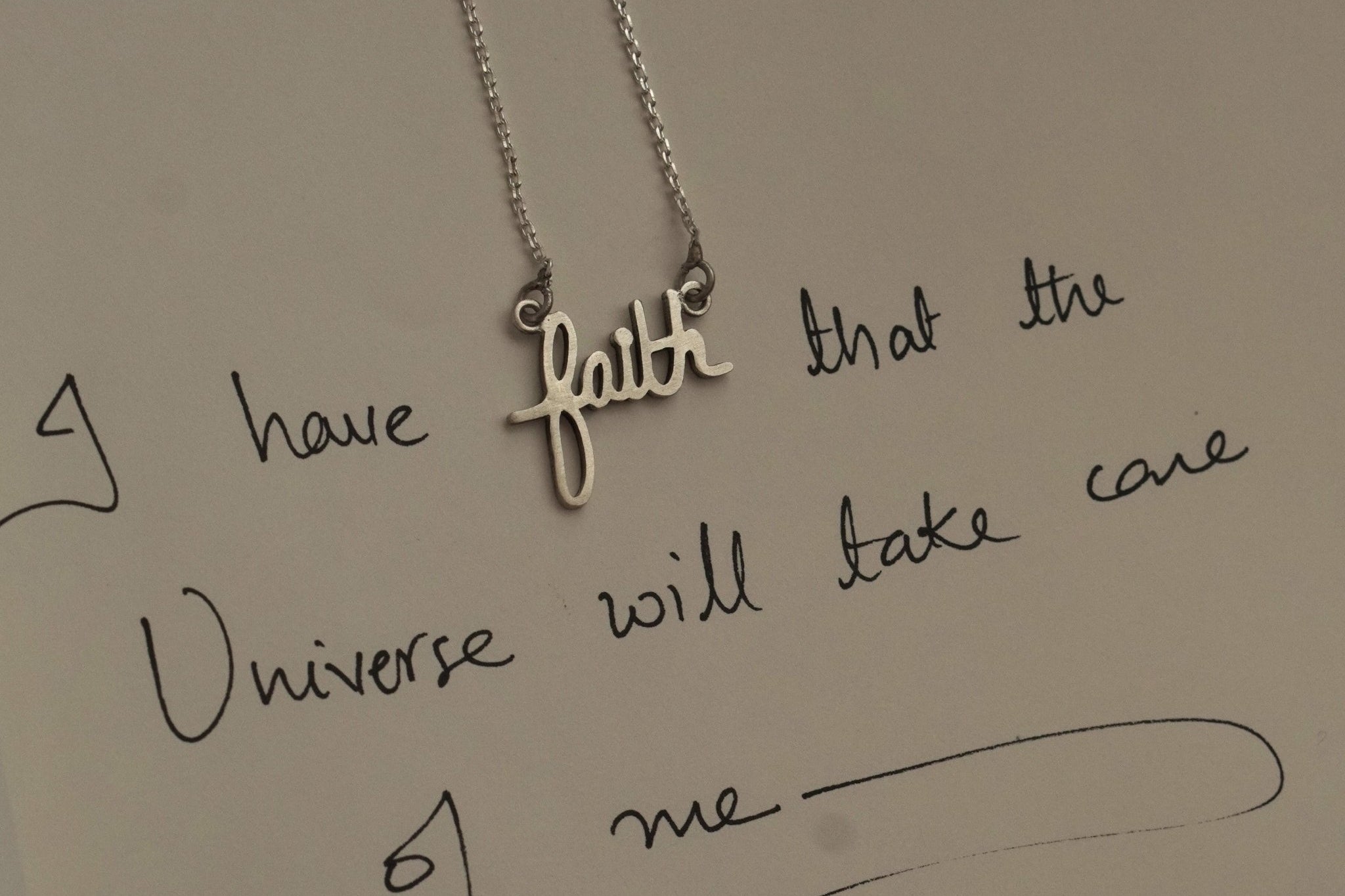 Faith Necklace (Silver) - Quirksmith