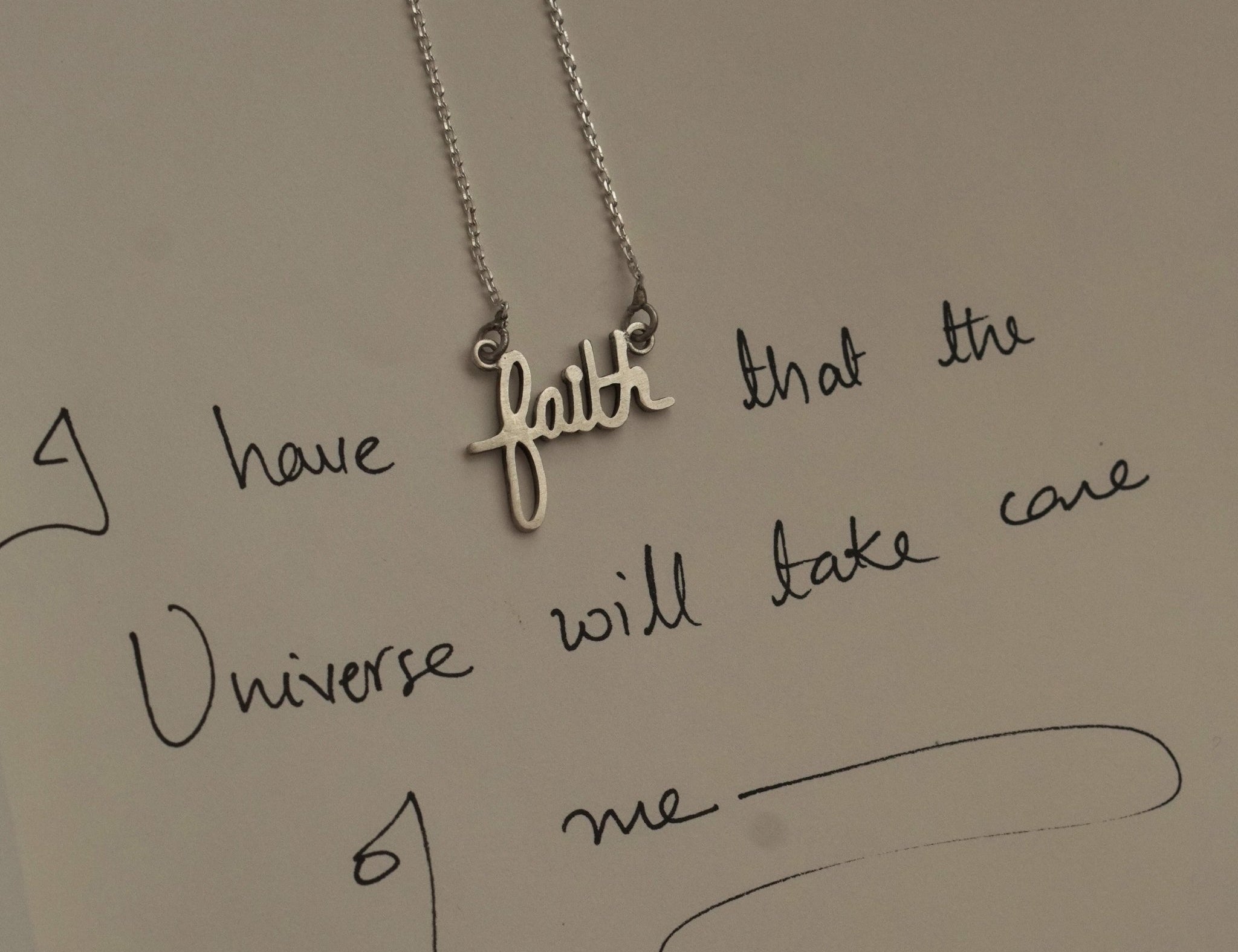 Faith Necklace (Silver) - Quirksmith