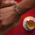 Faith Quirky Silver Watch Charm Rakhi - Quirksmith