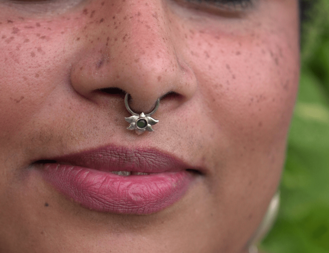 Fleur Septum Ring - Clipon - Quirksmith