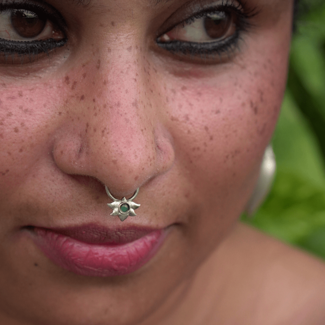 Fleur Septum Ring - Clipon - Quirksmith