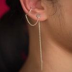 Floral Earclip Sui Dhaaga - Floral Earclip Sui Daga - Single Piece - Quirksmith