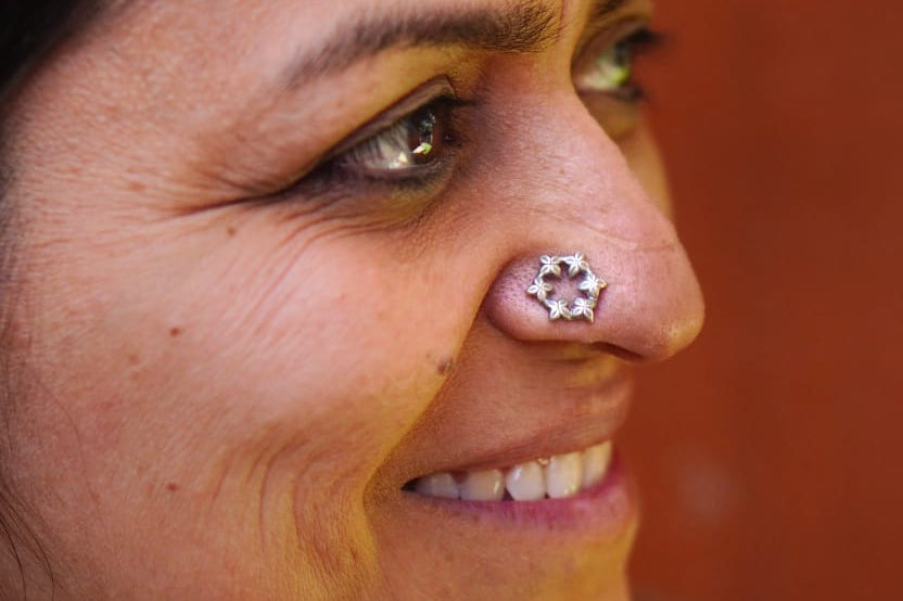 Floral Fusion Nosepin - Wire - Quirksmith