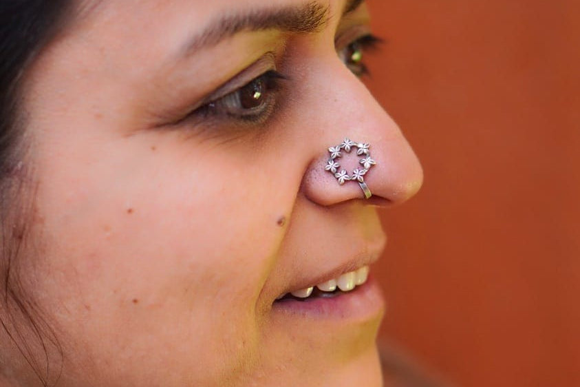 Floral Fusion Nosepin - Wire - Quirksmith