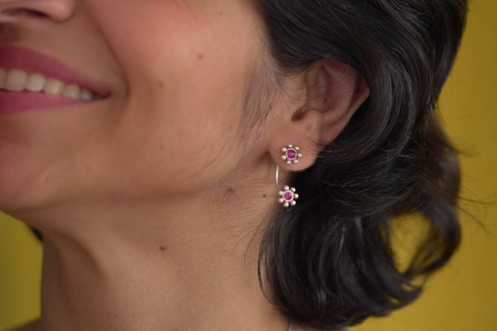 Floral Hug Earrings - Quirksmith