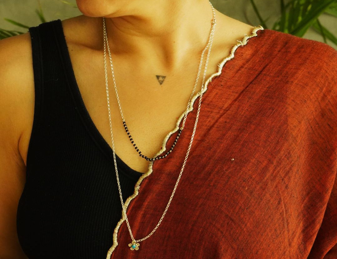 Floral Layered Mangalsutra - Quirksmith