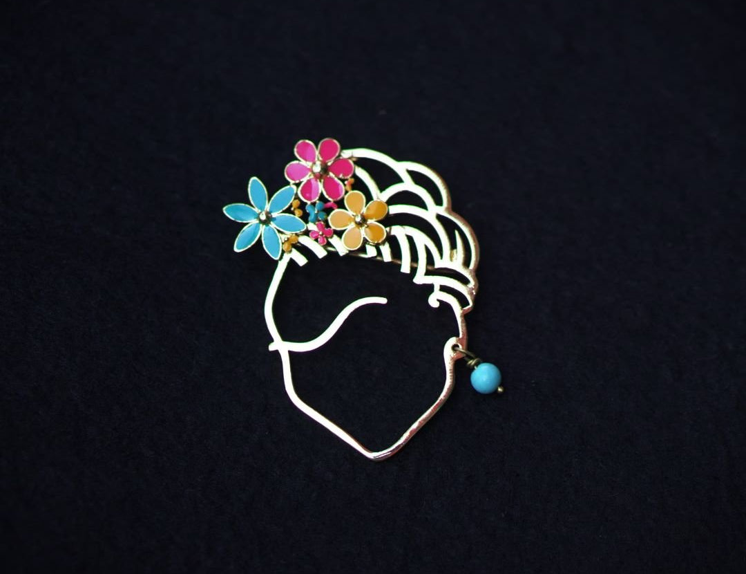 Frida Kahlo Brooch - Quirksmith