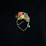 Frida Kahlo Brooch - Quirksmith