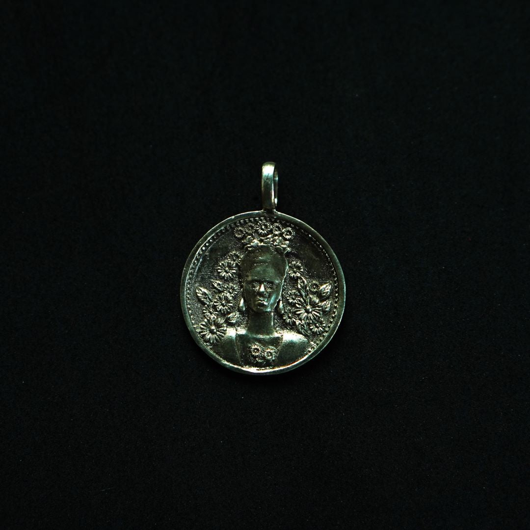 Frida Kahlo Coin Pendant - Quirksmith