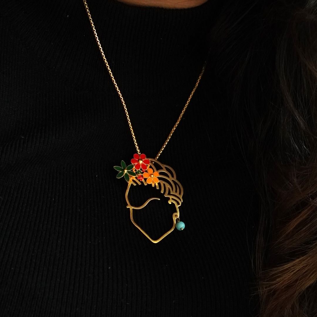 Frida Kahlo Pendant - Without Chain - Quirksmith