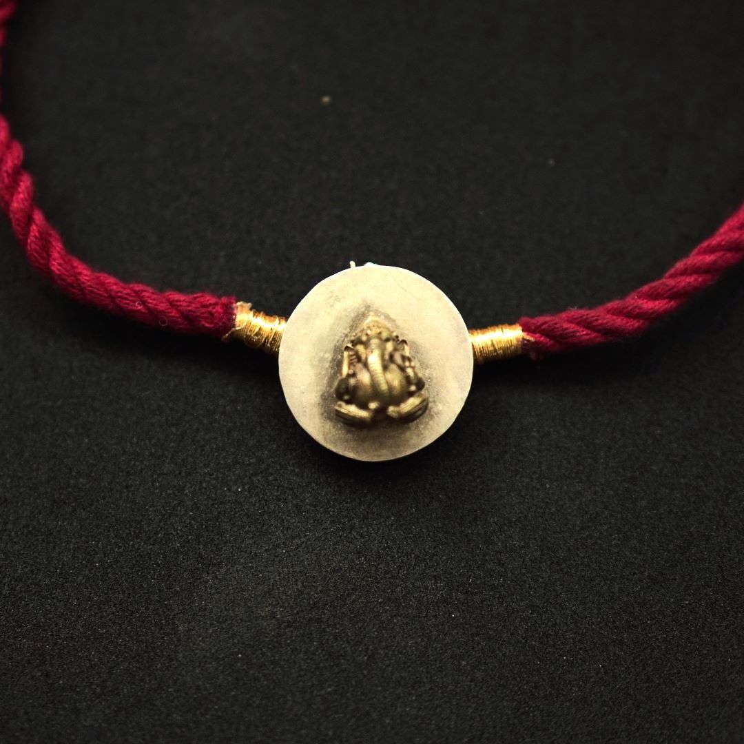 Ganesh Brooch Rakhi - Quirksmith