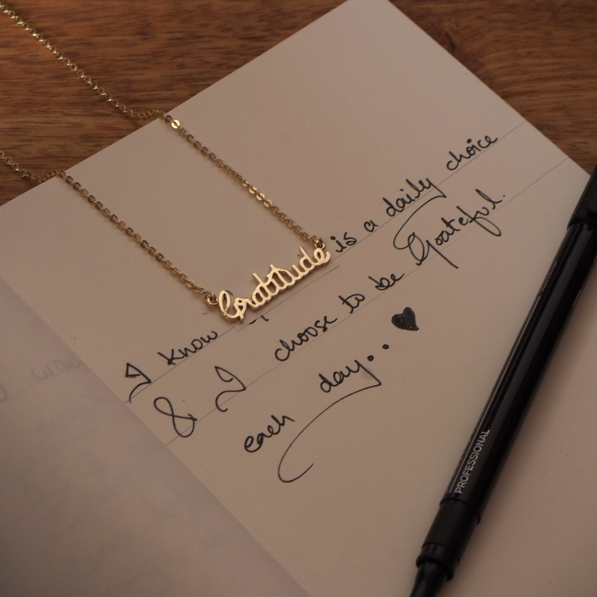 Gratitude necklace target shop
