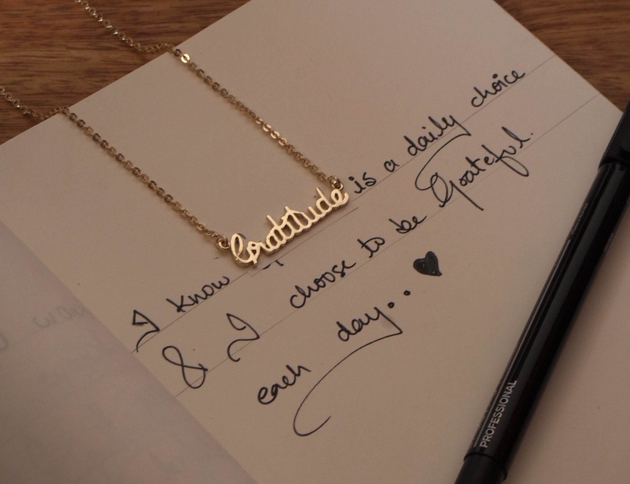 Gratitude Necklace - Quirksmith