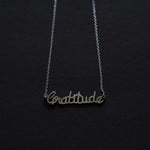 Gratitude Necklace (Silver) - Quirksmith