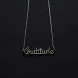 Gratitude Necklace (Silver) - Quirksmith