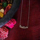 Gratitude Necklace (Silver) - Quirksmith