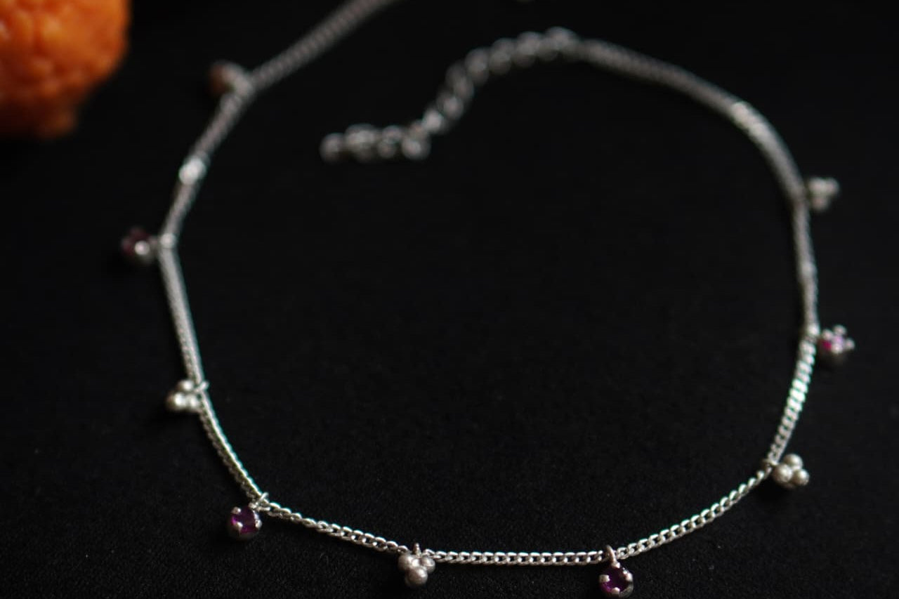 Gulaab Droplets Anklet - Single Piece - Quirksmith