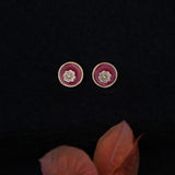 Gulaal Floral studs - Quirksmith