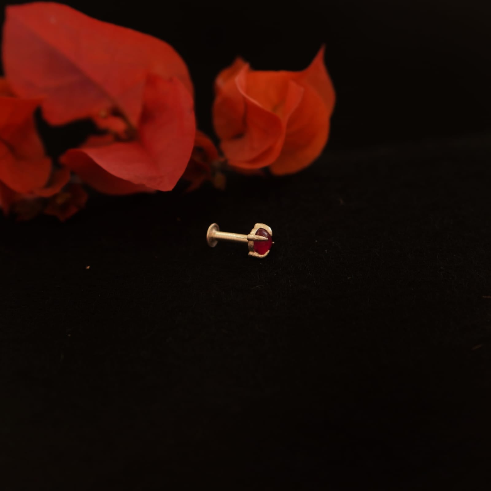 Gulabi Dot Nosepin Stud - Wire - Quirksmith