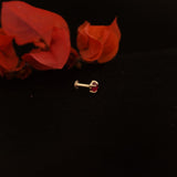 Gulabi Dot Nosepin Stud - Wire - Quirksmith