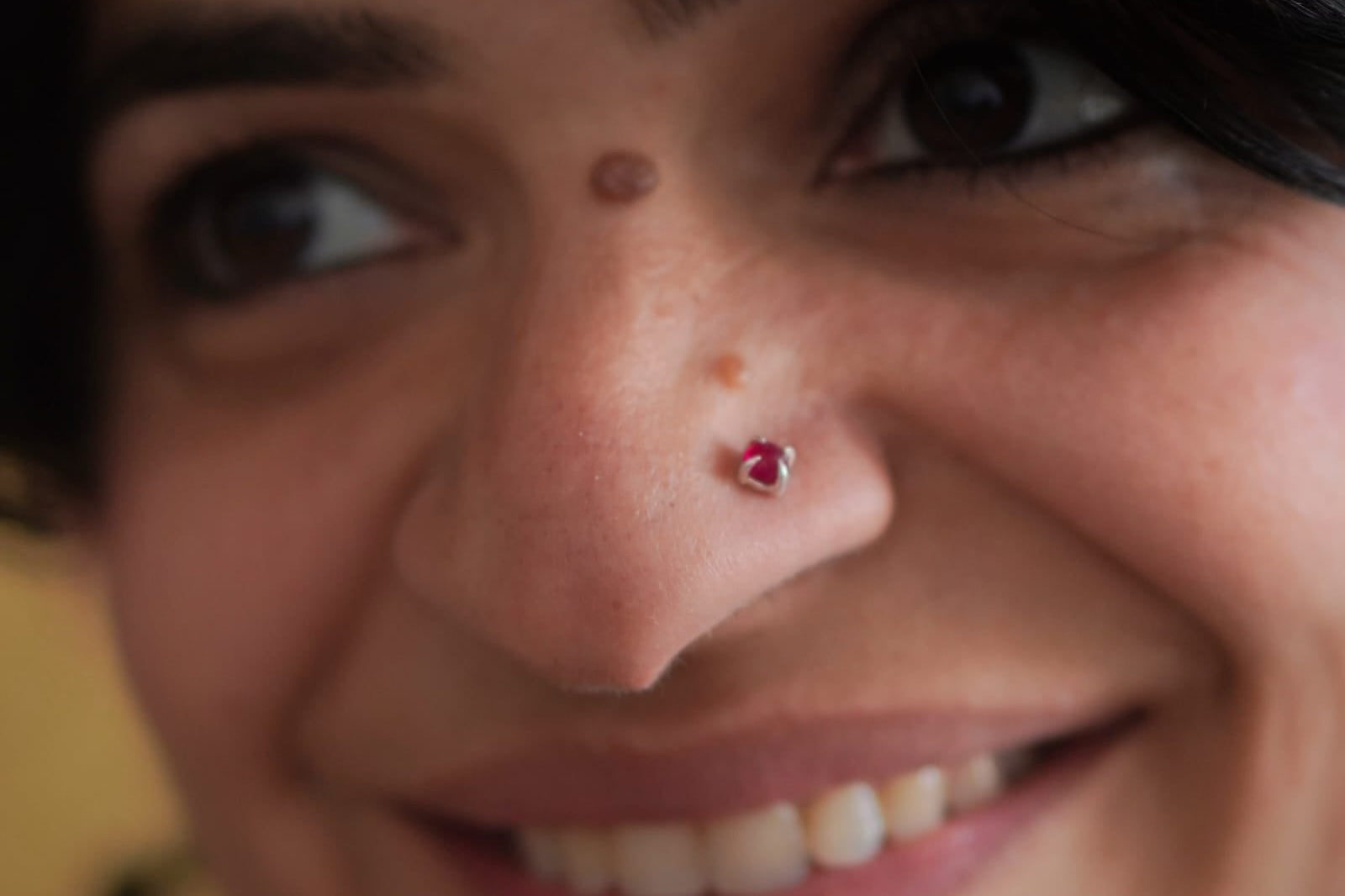 Gulabi Dot Nosepin Stud - Wire - Quirksmith