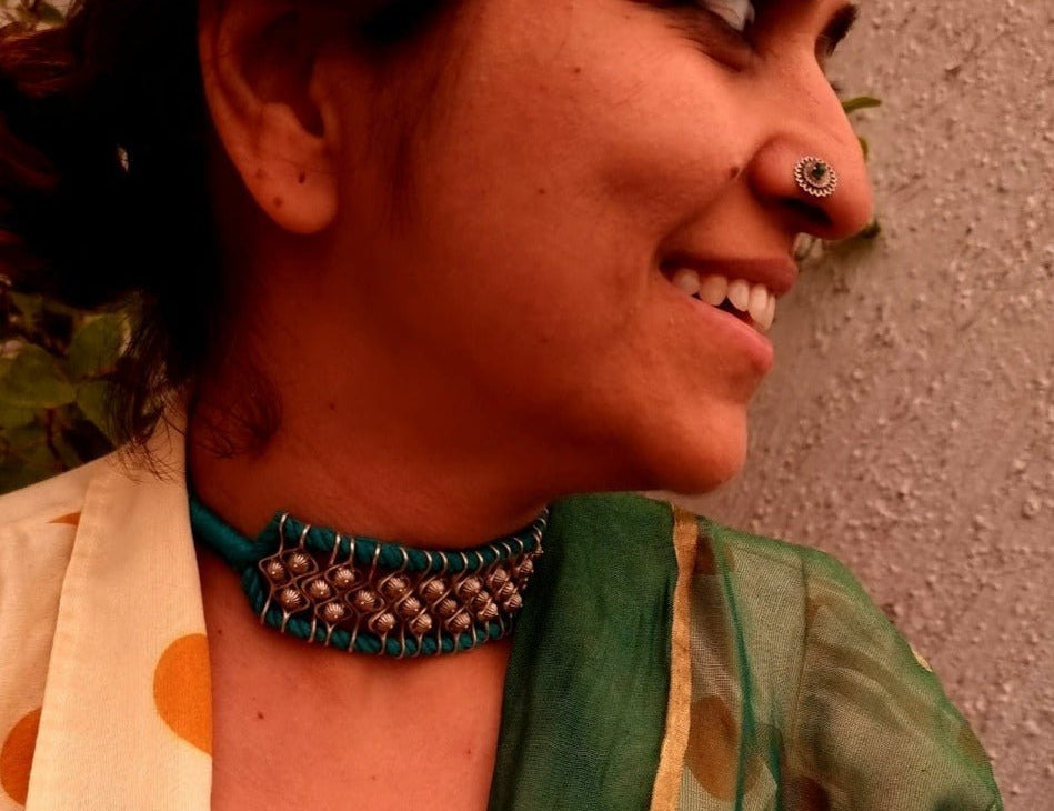 Gulzaar Choker - Turquoise - Quirksmith