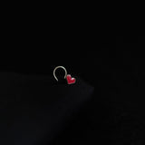 Heart Pop Nosepin-Wire - Quirksmith