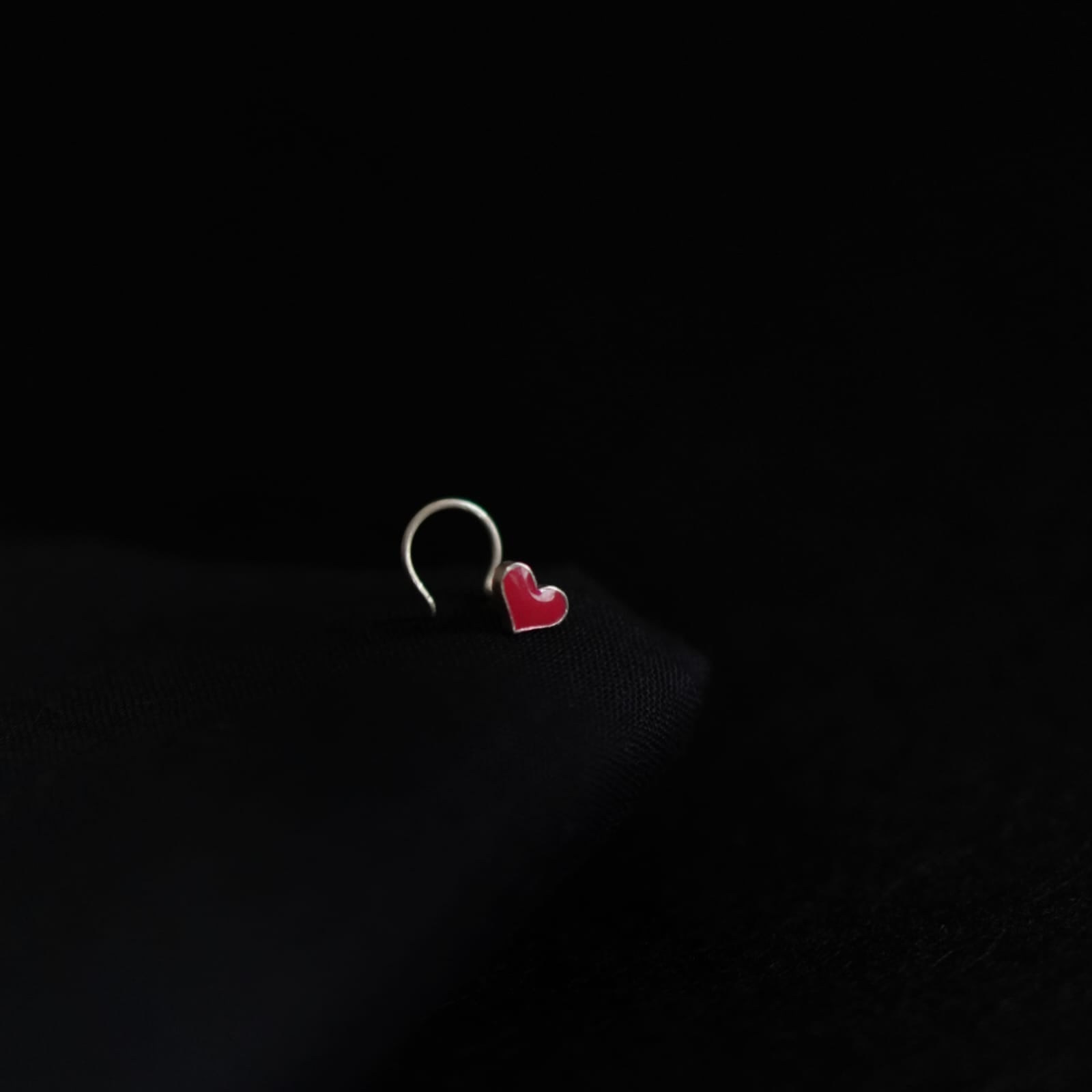 Heart Pop Nosepin-Wire - Quirksmith