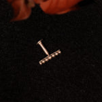 Linear Dot Nosepin Stud - Wire - Quirksmith