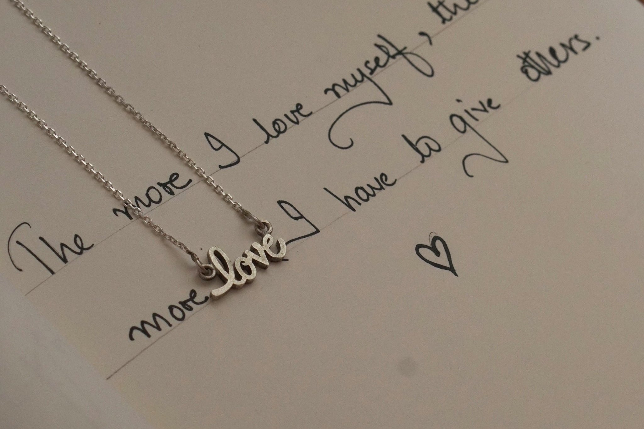 Love Necklace (Silver) - Quirksmith
