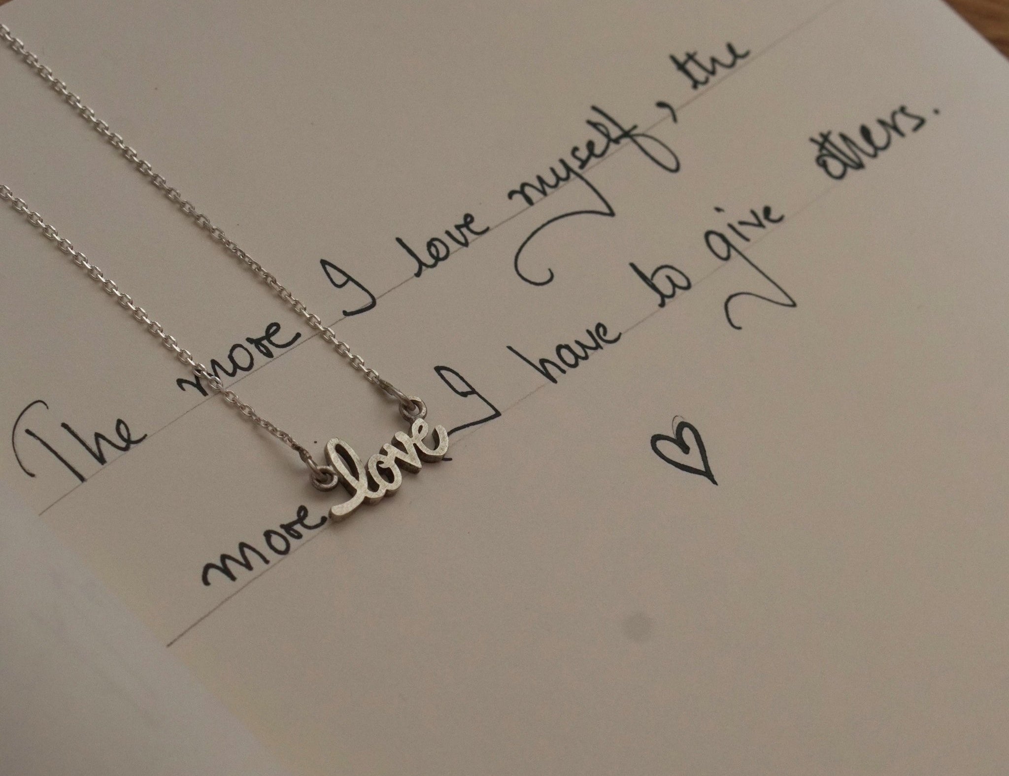 Love Necklace (Silver) - Quirksmith