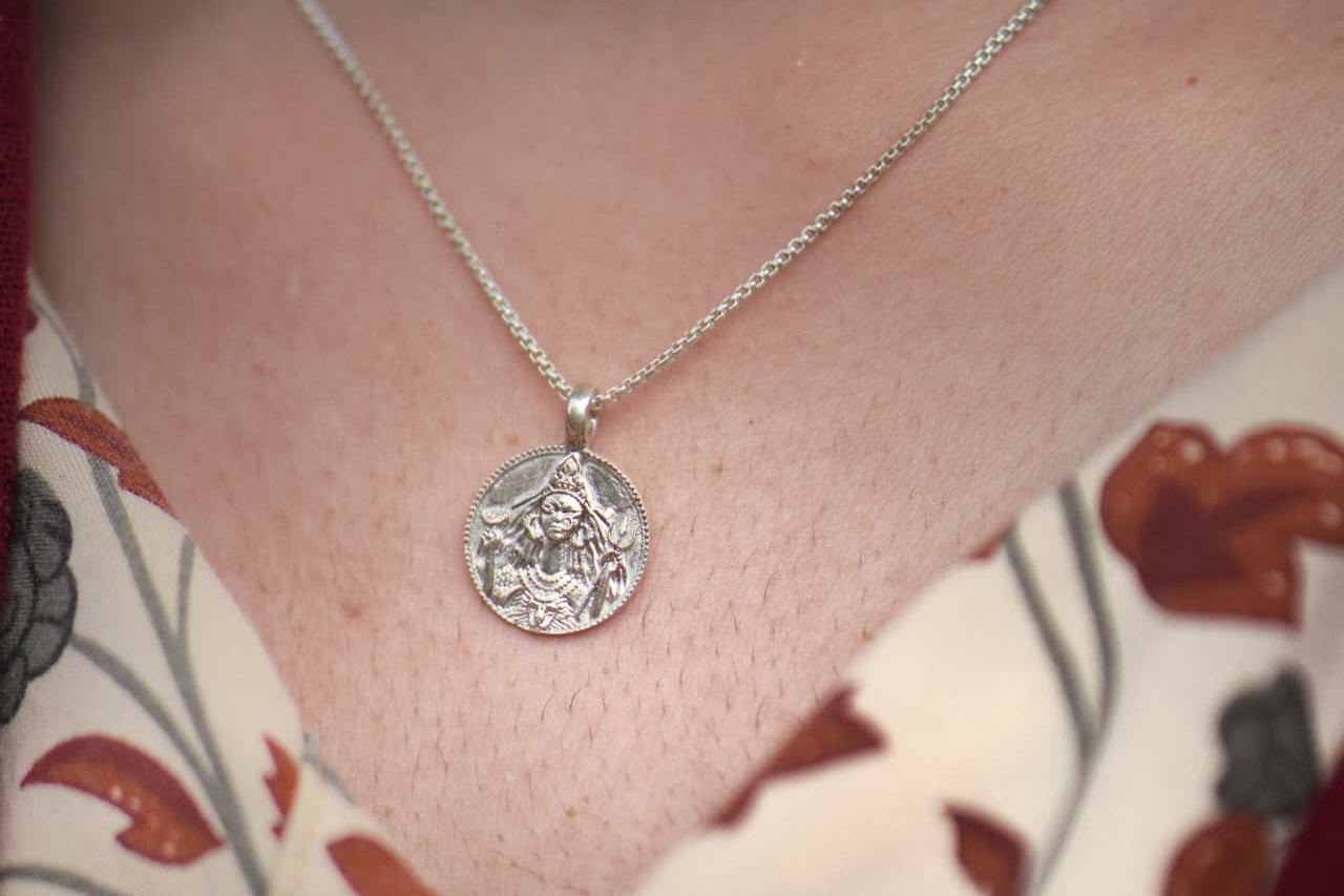 Maa Durga Pendant - Maa Durga Pendant - Without Chain - Quirksmith