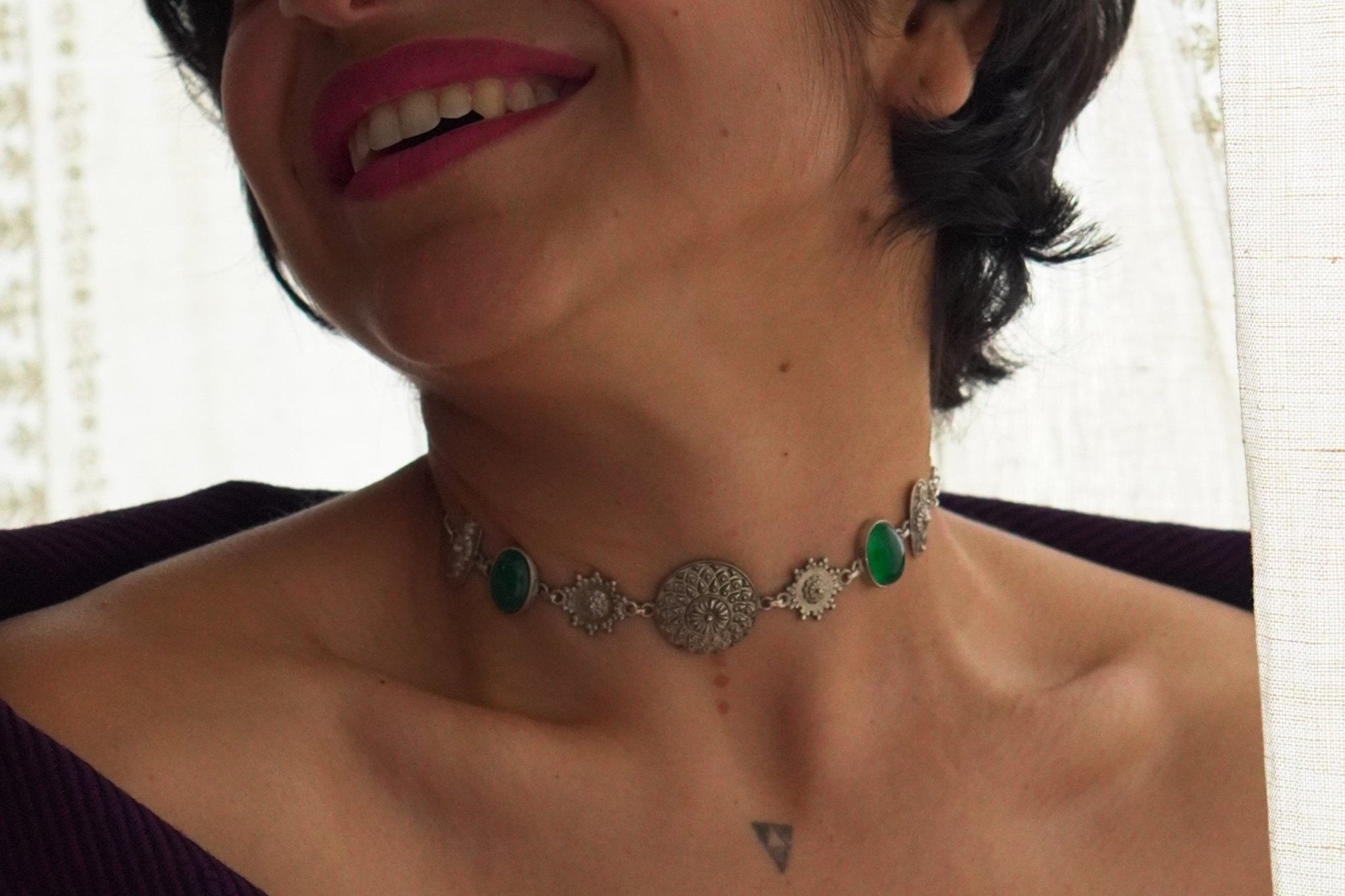 Mandala Choker/Bracelet - Quirksmith