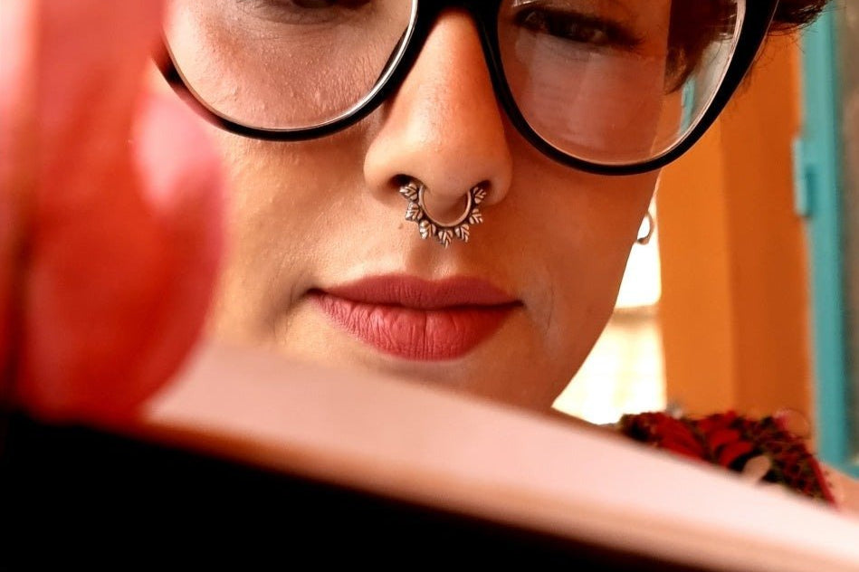 Maple Leaves Septum Ring - Wire - Quirksmith
